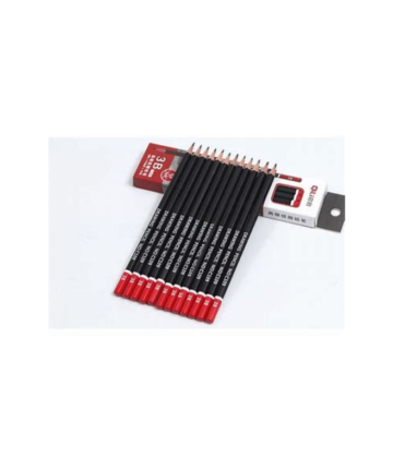 Pencils 3B Sharpened 12's Box-12 Green/Black