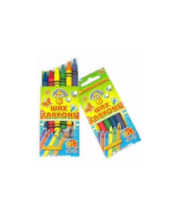 Regular Wax Crayons 6 Piece Box-10 Assorted