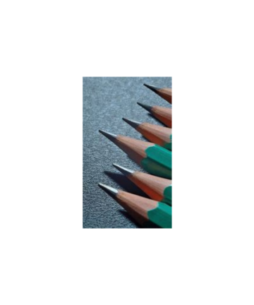 Pencils 6B Sharpened 12's Green and Black Barrel Box-12