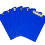 Clipboards A4 PVC With Cover Box-10 Blue