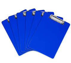 Clipboards A4 PVC With Cover Box-10 Blue