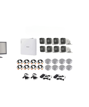 HIK HD-TVI 8 Ch DVR 8 Camera MAXI Kit