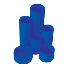 Desktop Organisers 6 Cylinders Each Azure Blue