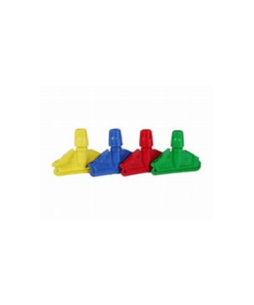 FAN MOP HOLDER PLASTIC CLIP ONLY (BLUE, GREEN, RED, YELLOW, WHITE, BLACK AVAILABLE) EACH