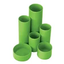 Desktop Organisers 6 Cylinders Each Lime Green