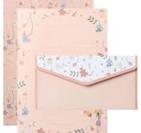 Writing Paper & Envelope Sets consist of : 6 x A5 Double sided printed writing paper 3 x C6 Envelopes Each Mint Floral