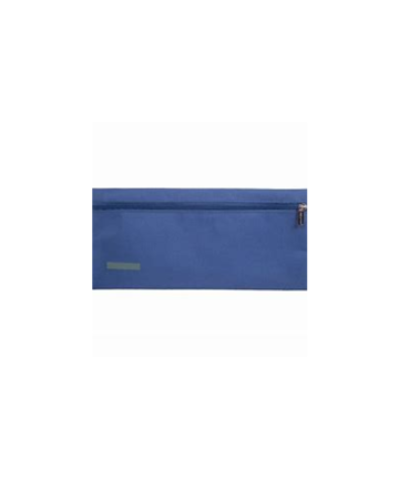 Translucent 33cm Pencil Bag With Zip - Each Blue