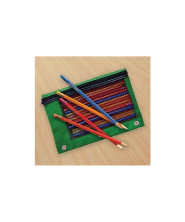 Translucent 22cm Pencil Bag With Zip - Each Green