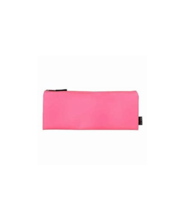 Translucent 33cm Pencil Bag With Zip - Each Pink