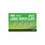 33mm PVC Coated White 100’s- Box-10