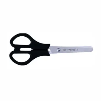Scissors Black handle 140mm 1.5mm Blade - Left Handed Box-6 Black