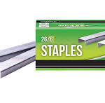 Staples 26/6 Staples 5000 per box Box-20 Silver