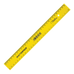 Rulers Plastic Treeline 30cm Shatterproof Rulers Pkt-10 Yellow