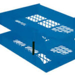 Desk Letter Retail Packs - 2 Trays Including Risers Pkt-2 Electric Purple